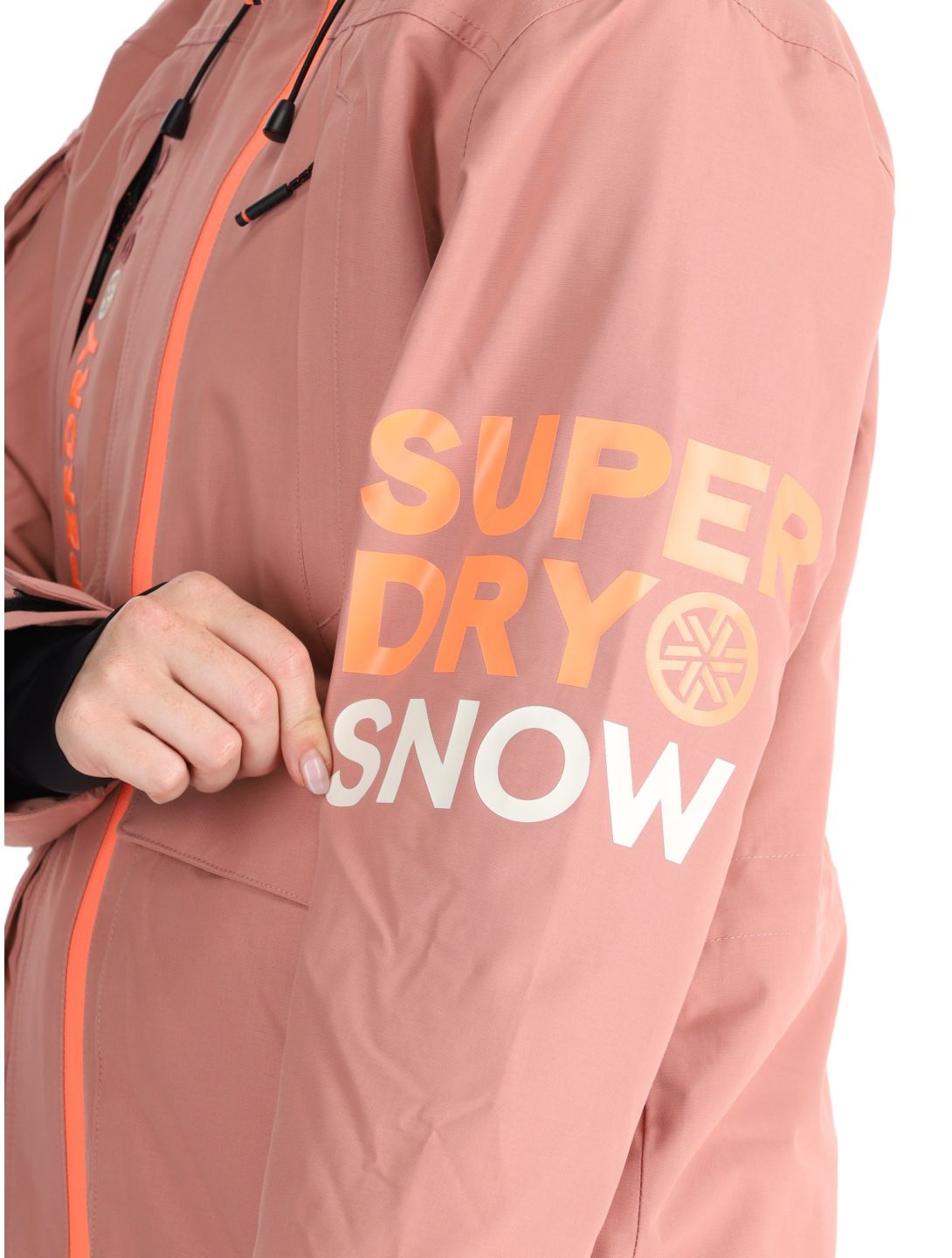 Superdry, Ski Ultimate Rescue ski jacket women Ash Rose pink 