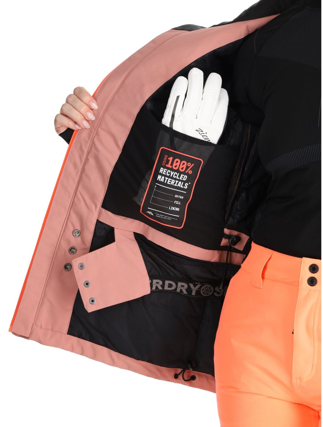 Superdry, Ski Ultimate Rescue ski jacket women Ash Rose pink 