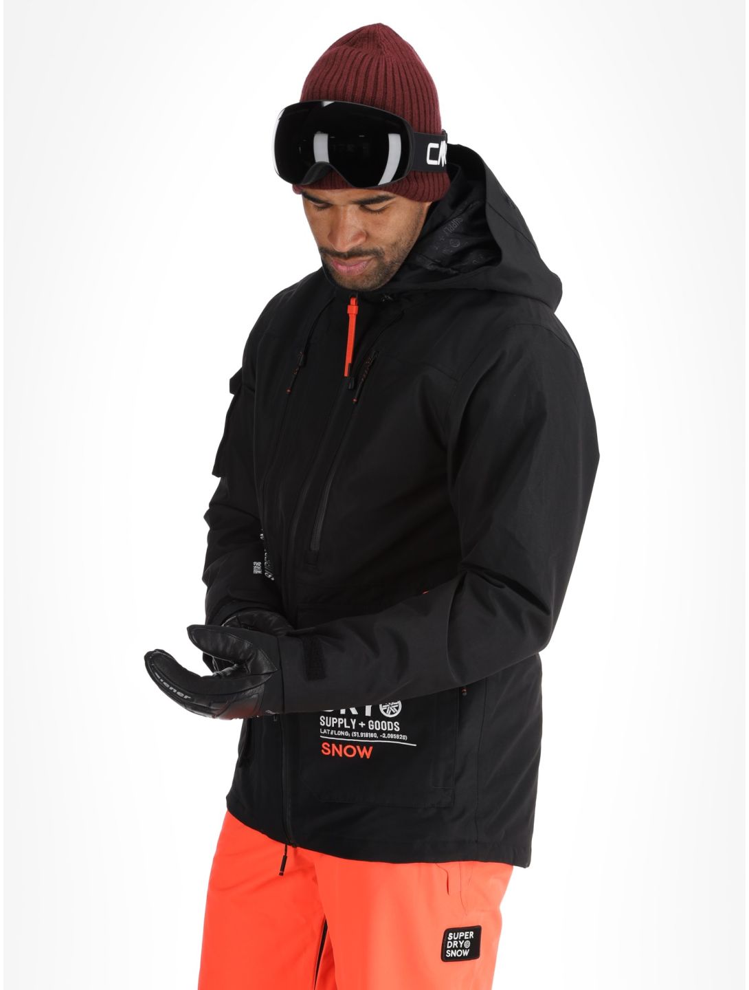 Superdry, Ski Ultimate Rescue ski jacket men Black black 