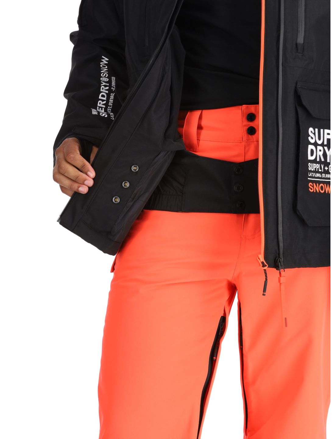 Superdry, Ski Ultimate Rescue ski jacket men Black black 