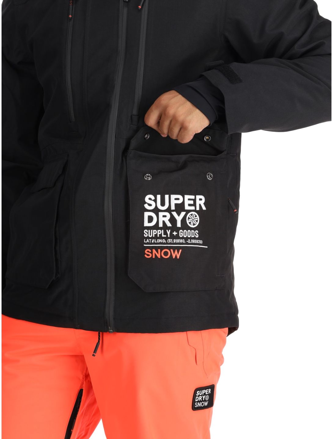 Superdry, Ski Ultimate Rescue ski jacket men Black black 