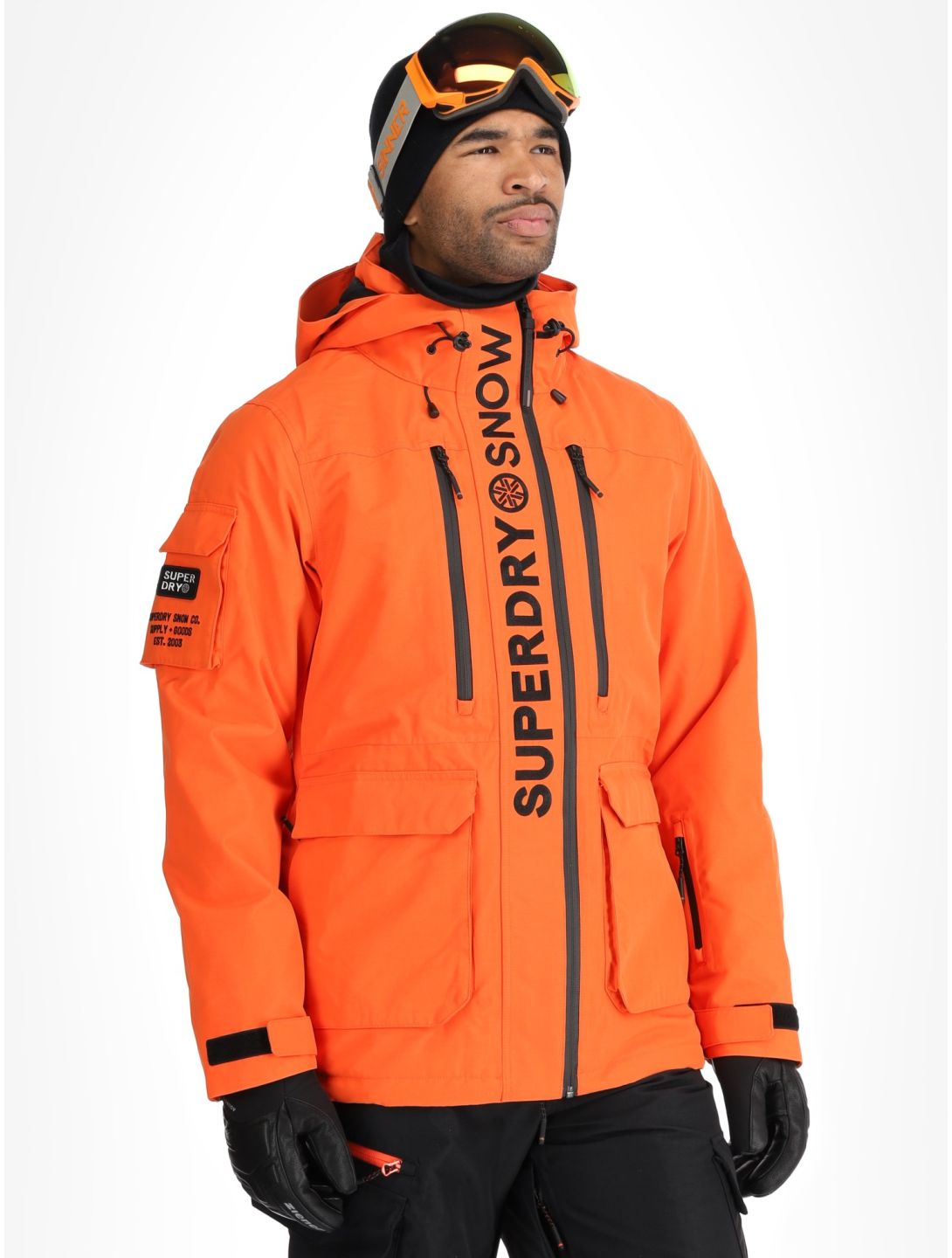 Superdry, Ski Ultimate Rescue ski jacket men Flame Orange orange 