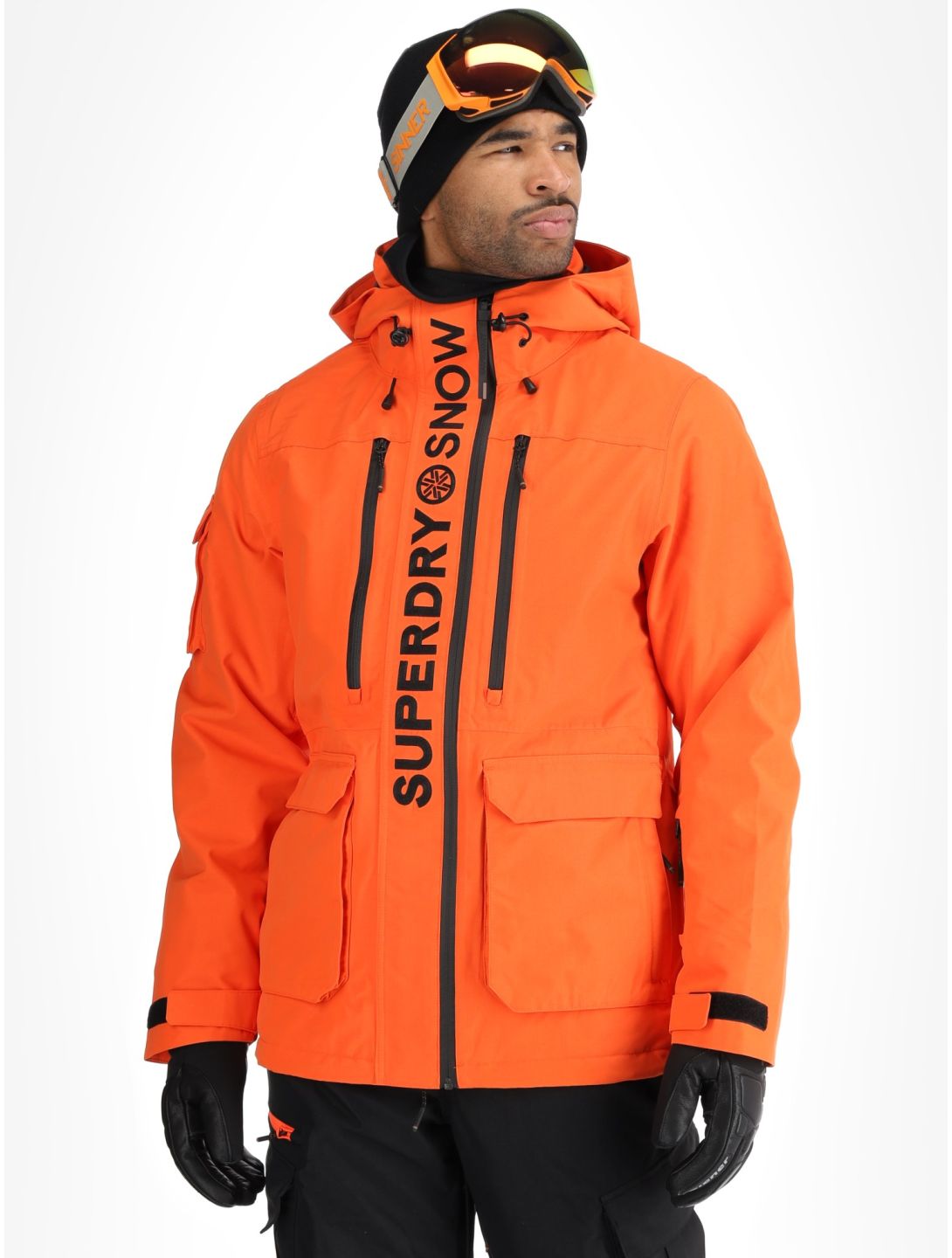 Superdry, Ski Ultimate Rescue ski jacket men Flame Orange orange 