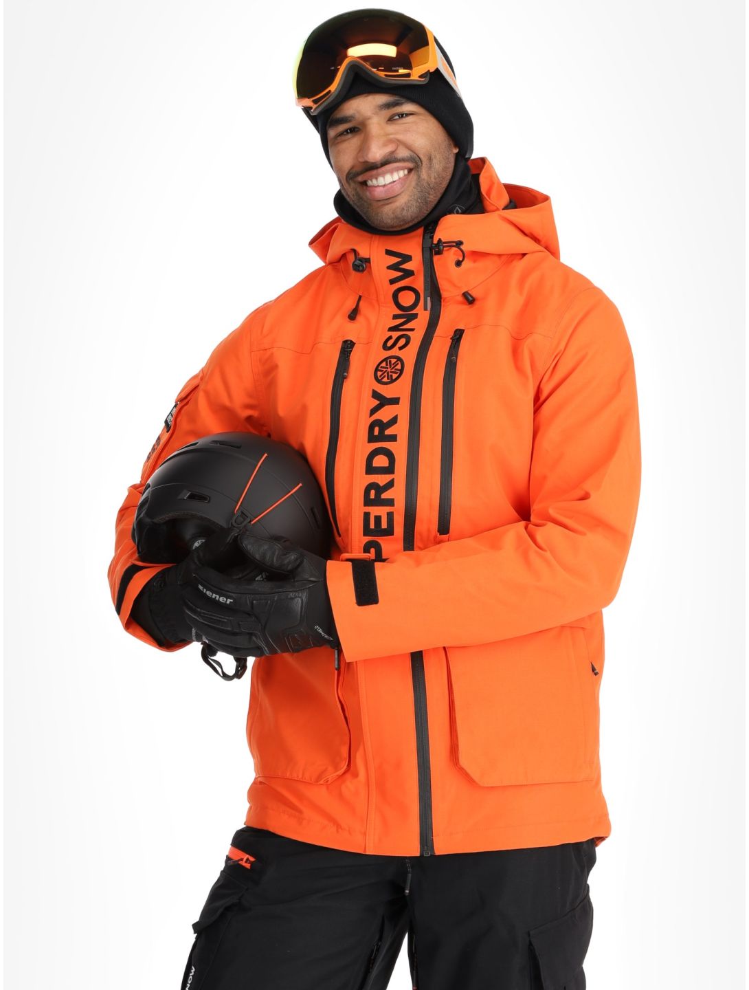 Superdry, Ski Ultimate Rescue ski jacket men Flame Orange orange 