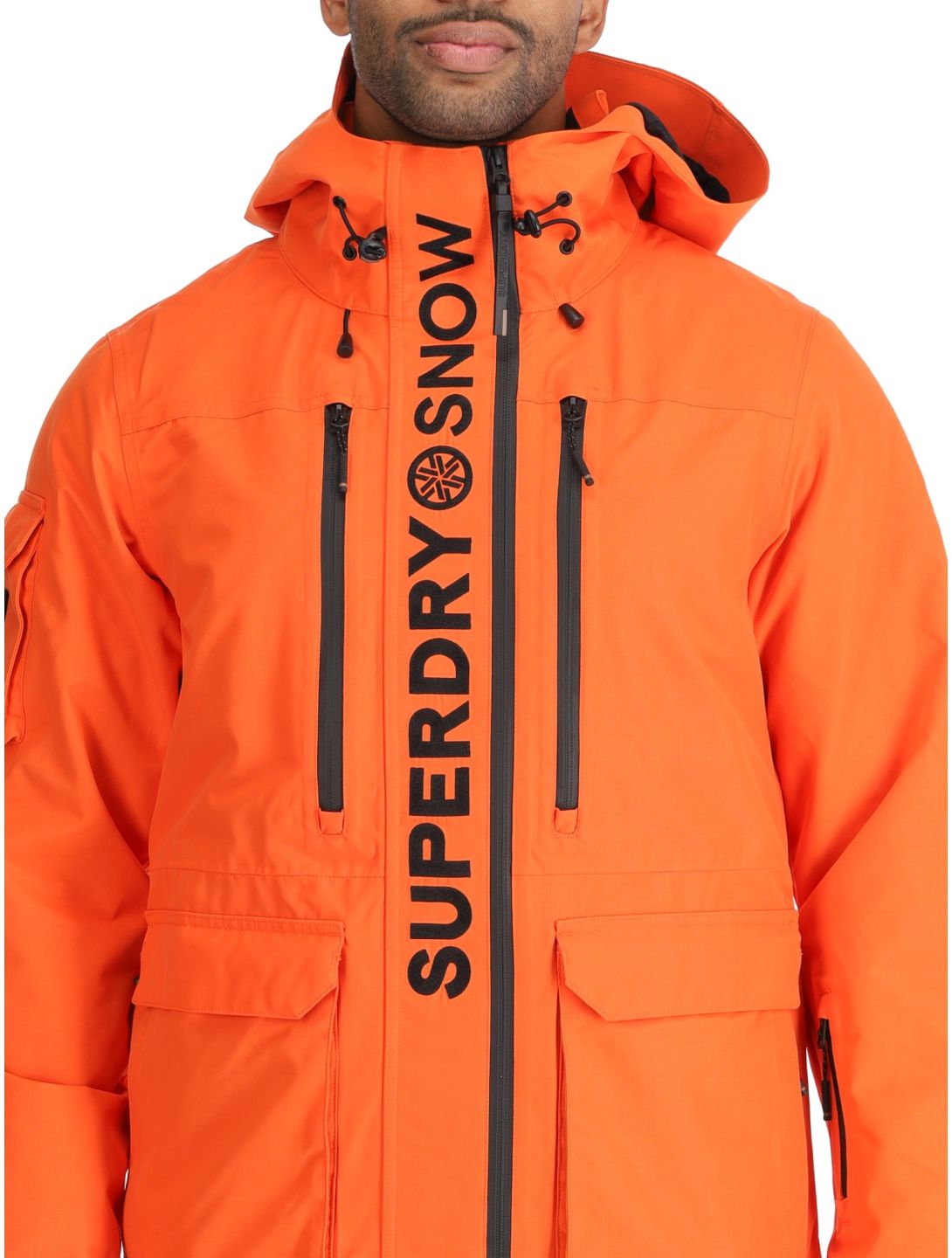 Superdry, Ski Ultimate Rescue ski jacket men Flame Orange orange 