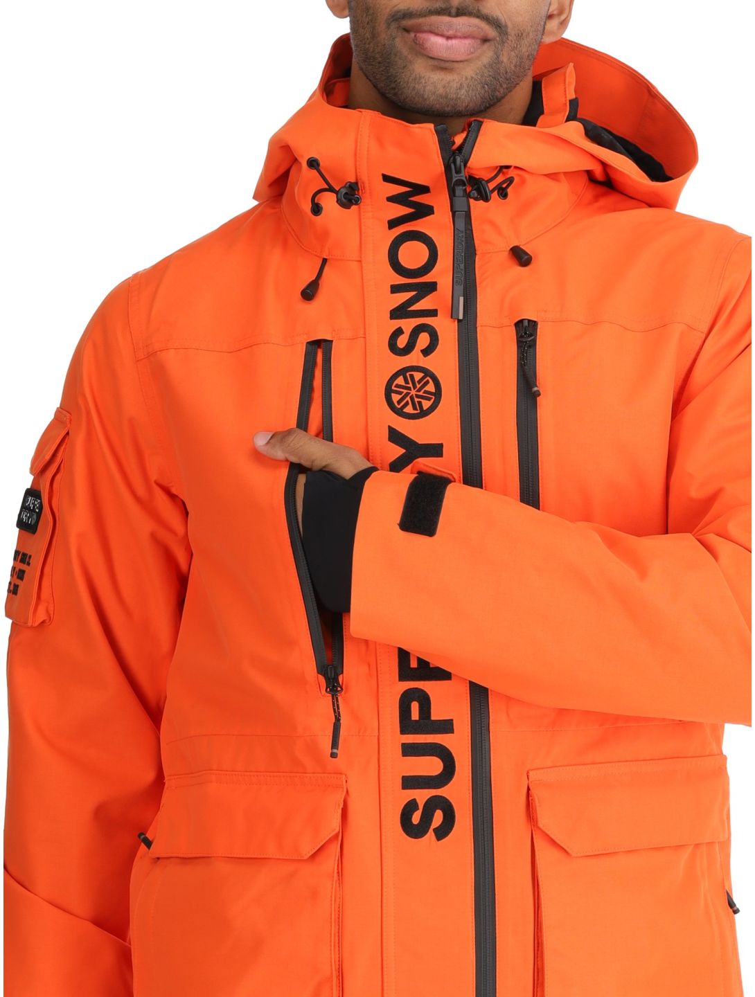 Superdry, Ski Ultimate Rescue ski jacket men Flame Orange orange 