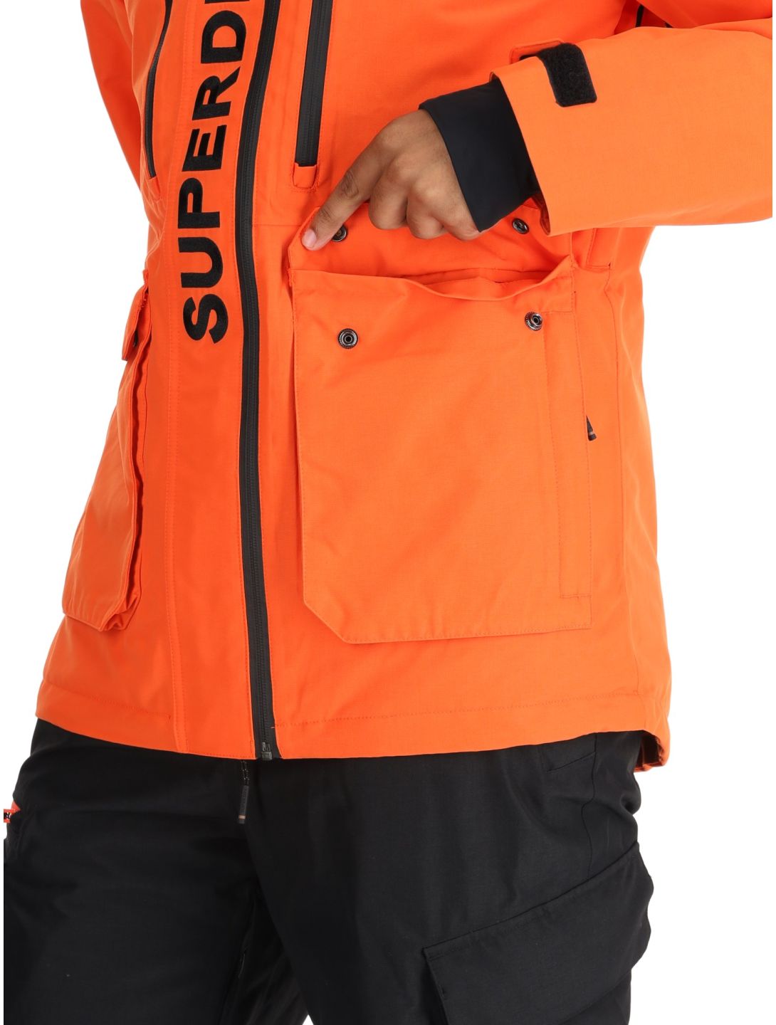 Superdry, Ski Ultimate Rescue ski jacket men Flame Orange orange 