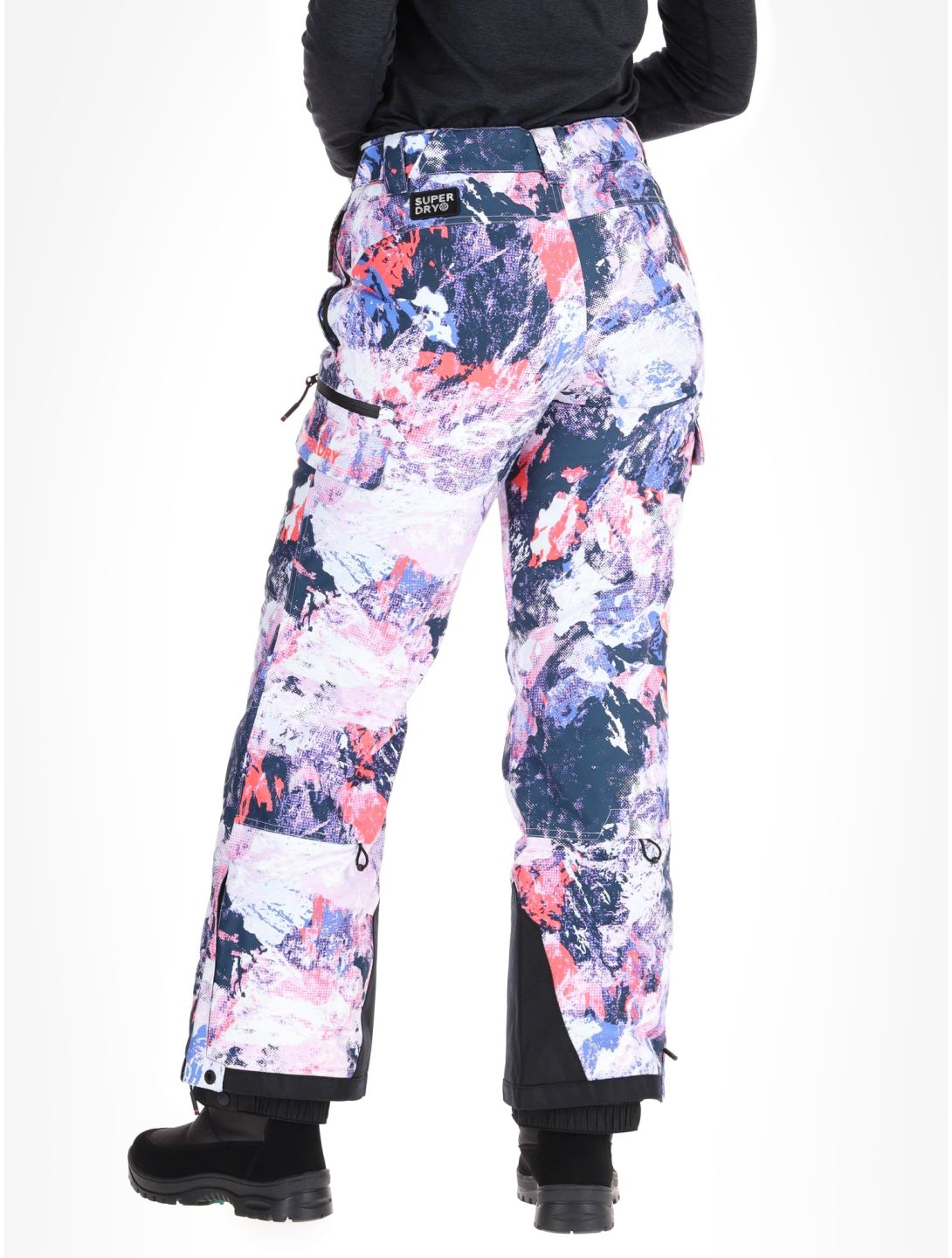 Superdry, Ski Ultimate Rescue ski pants women Mountain Mesh Purple multicolor, purple 