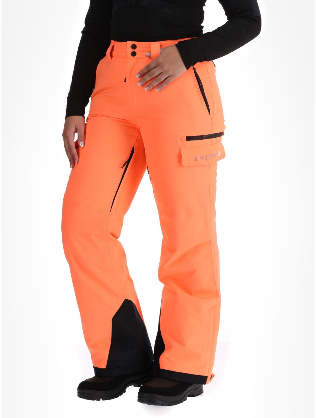 Superdry, Ski Ultimate Rescue ski pants women Pastelline Coral pink 