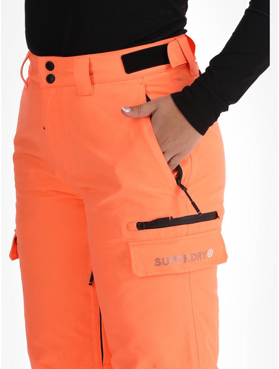 Superdry, Ski Ultimate Rescue ski pants women Pastelline Coral pink 