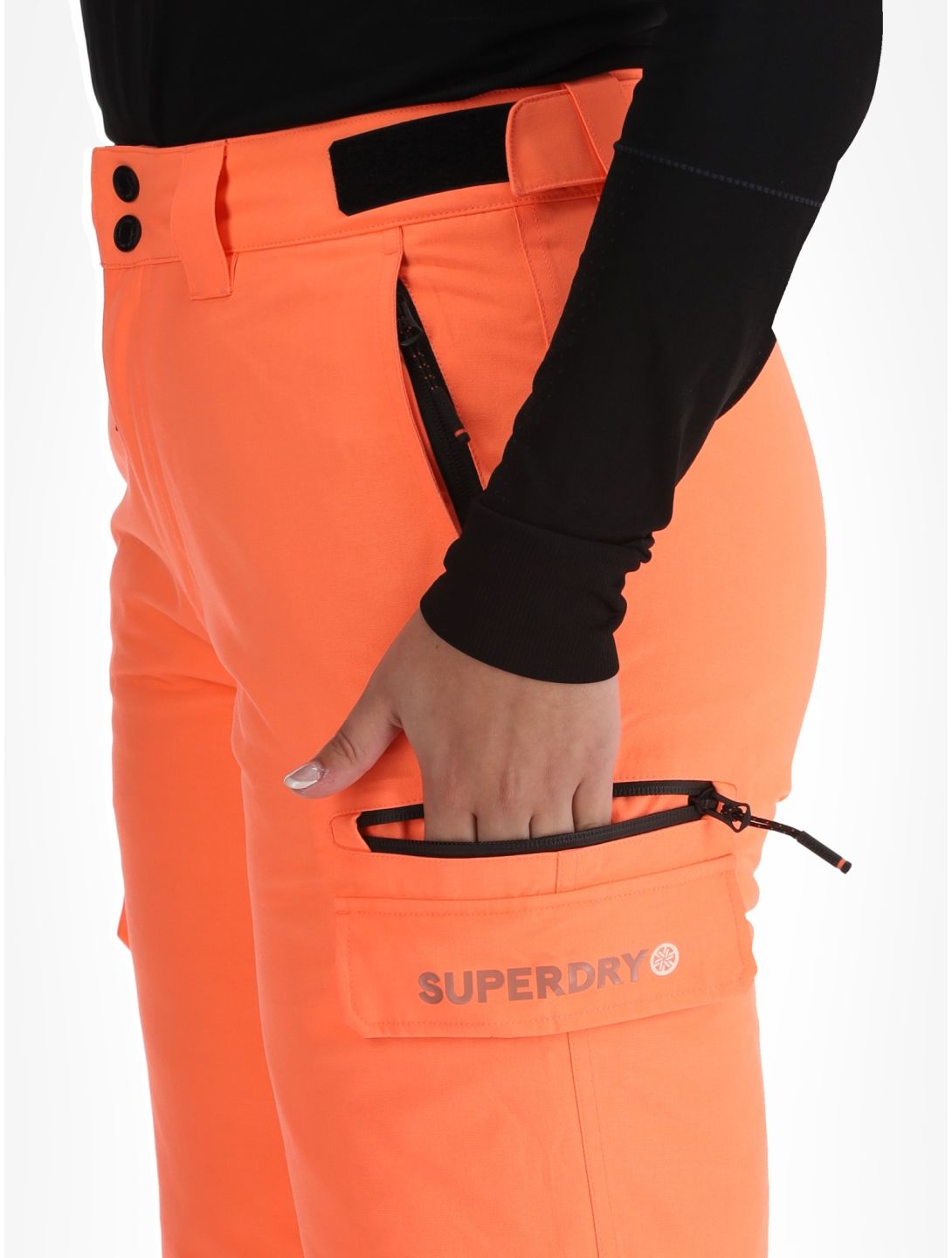 Superdry, Ski Ultimate Rescue ski pants women Pastelline Coral pink 