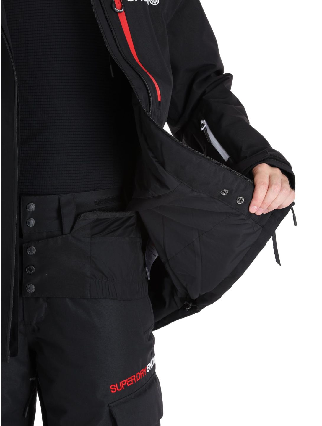 Superdry, Ski Ultimate Rescue ski jacket men Black black 