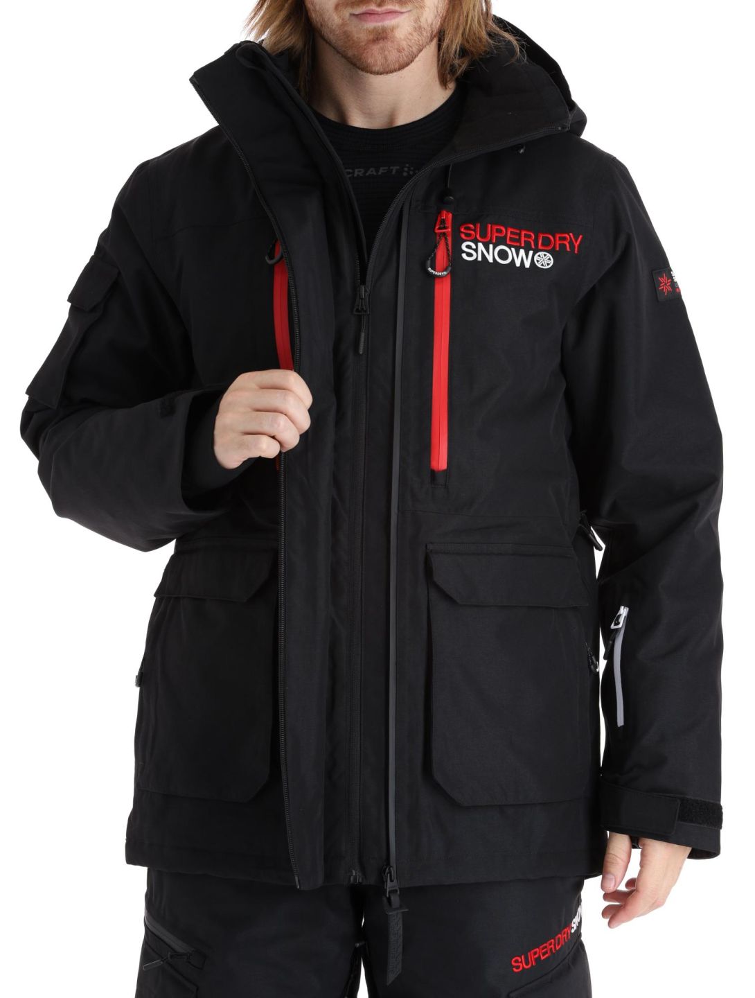 Superdry, Ski Ultimate Rescue ski jacket men Black black 