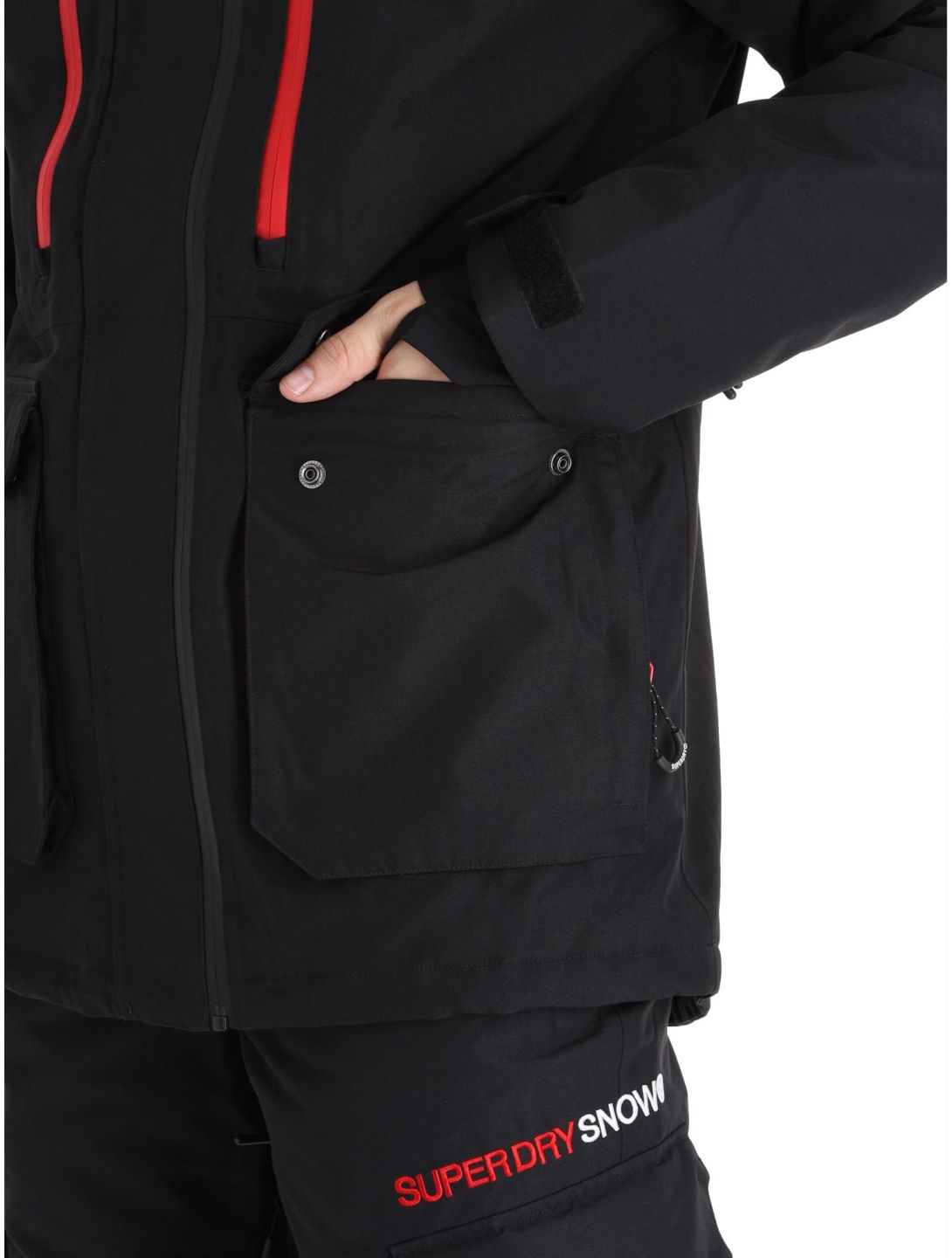 Superdry, Ski Ultimate Rescue ski jacket men Black black 