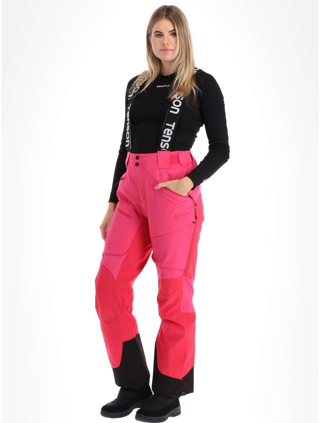 Tenson, Aerismo ski pants women Cerise pink 