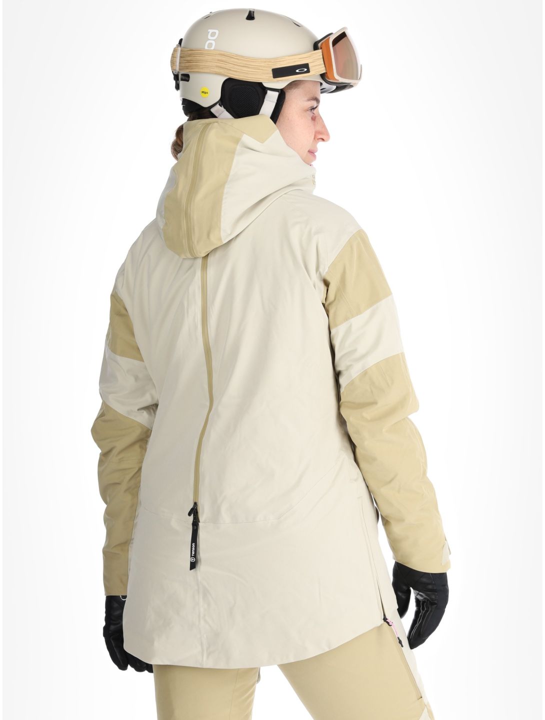 Tenson, Aerismo JackoRak ski jacket women Light Beige beige 