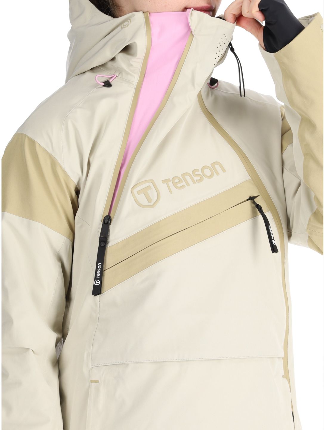 Tenson, Aerismo JackoRak ski jacket women Light Beige beige 