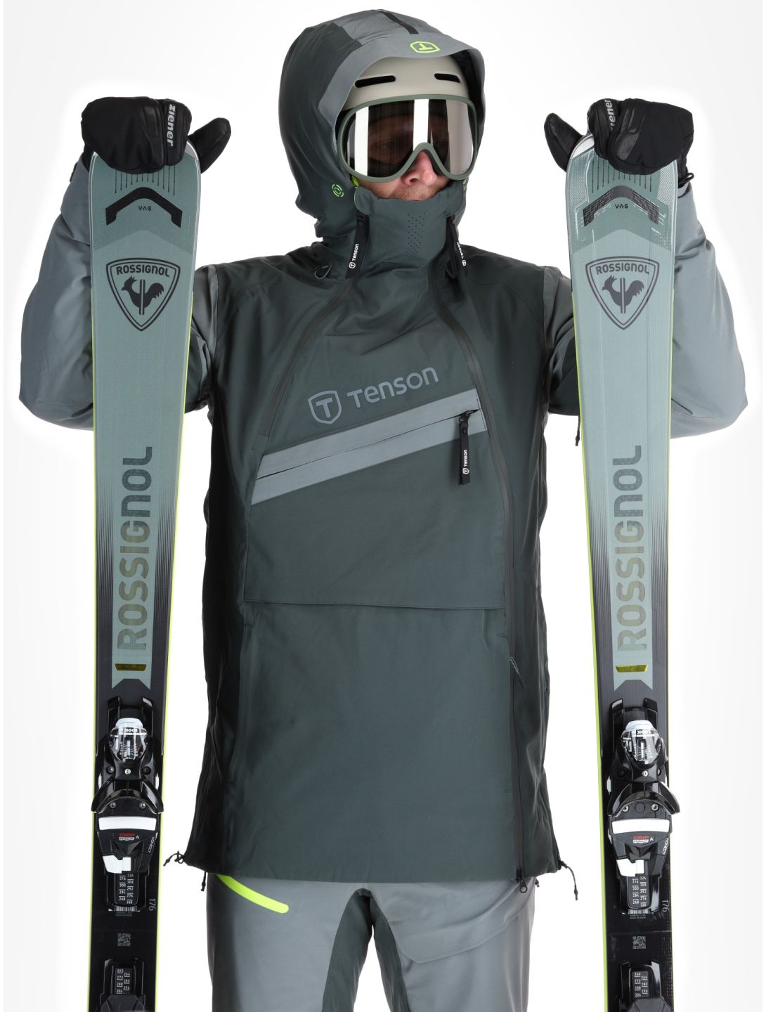 Tenson, Aerismo JackoRak ski jacket men Grey Green grey 