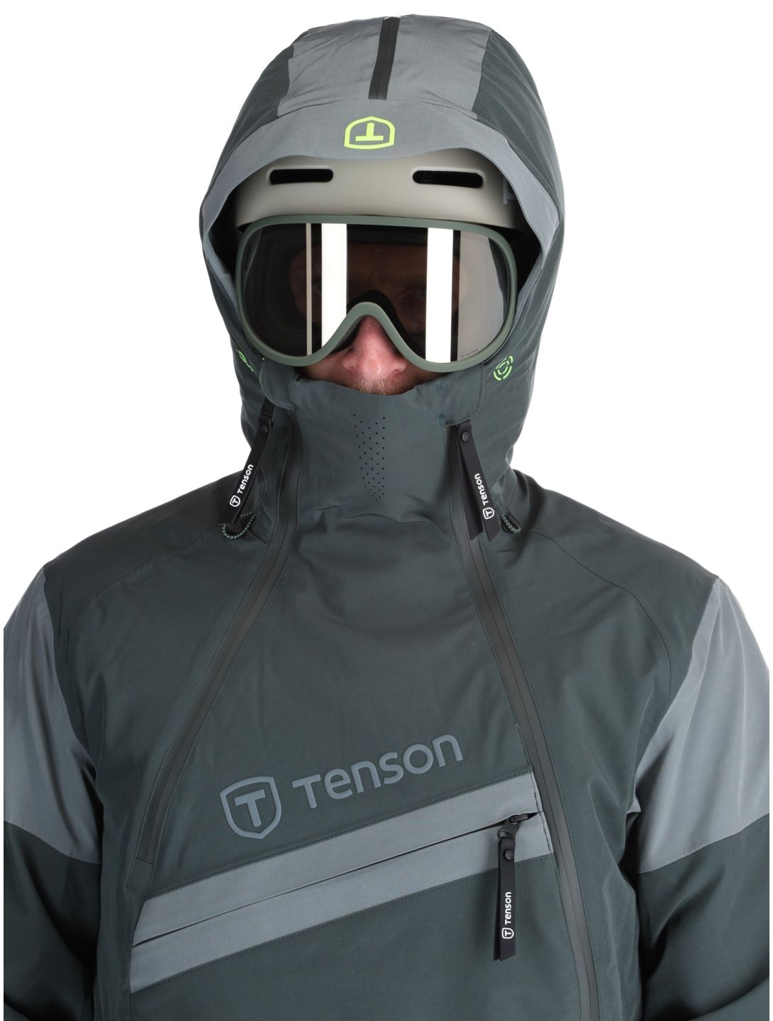 Tenson, Aerismo JackoRak ski jacket men Grey Green grey 