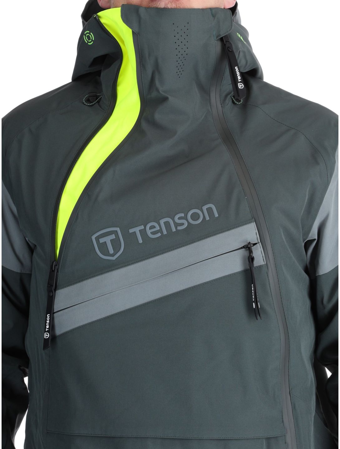 Tenson, Aerismo JackoRak ski jacket men Grey Green grey 