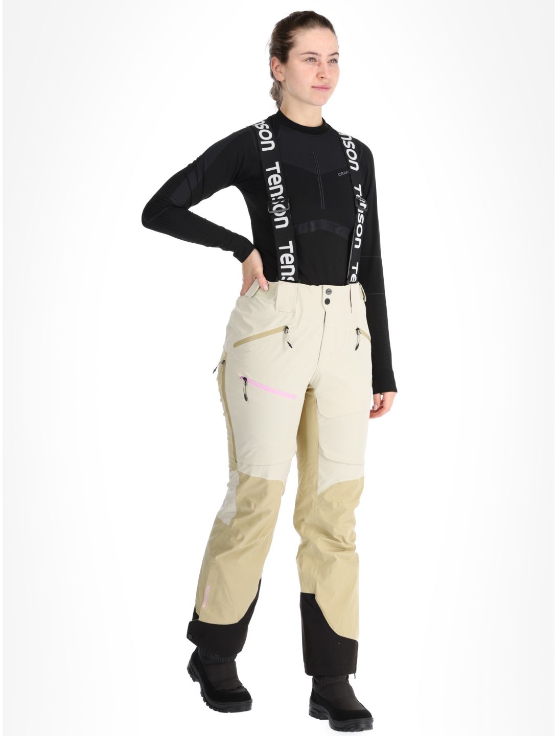 Tenson, Aerismo Ski ski pants women Light Beige beige 