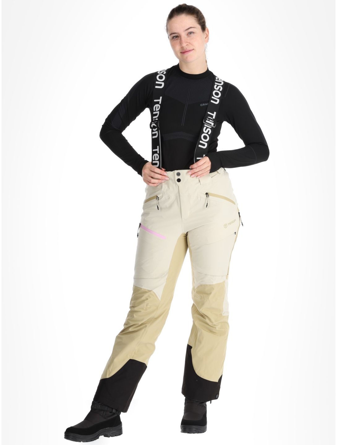 Tenson, Aerismo Ski ski pants women Light Beige beige 