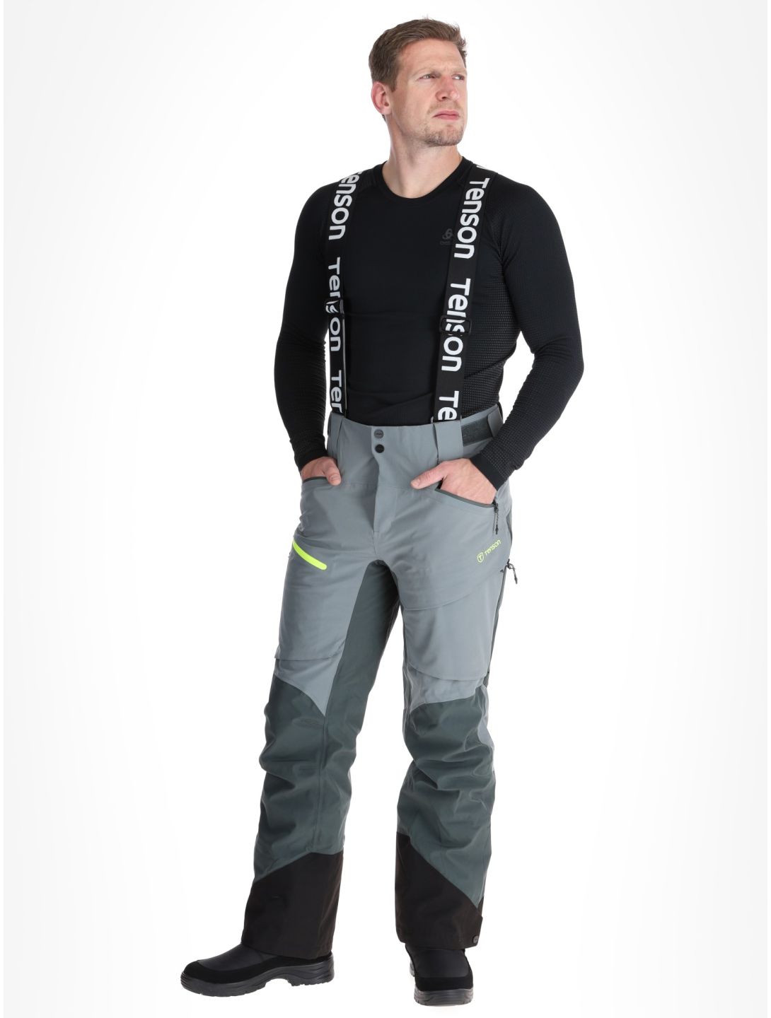 Tenson, Aerismo Ski ski pants men Grey Green grey 