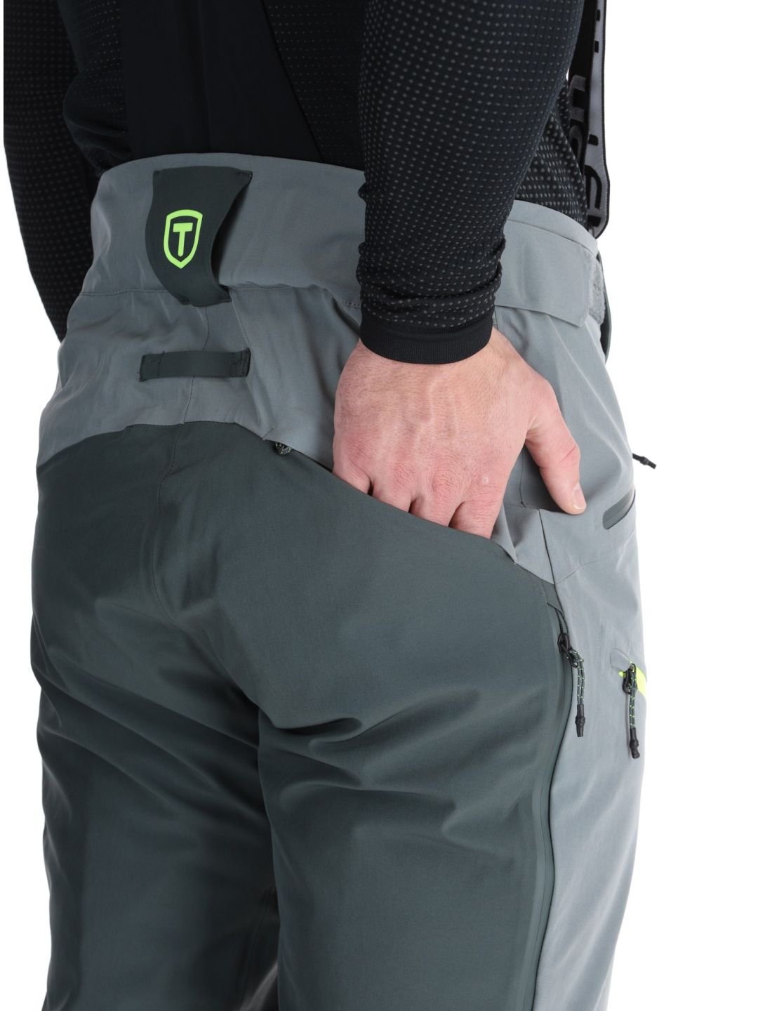 Tenson, Aerismo Ski ski pants men Grey Green grey 