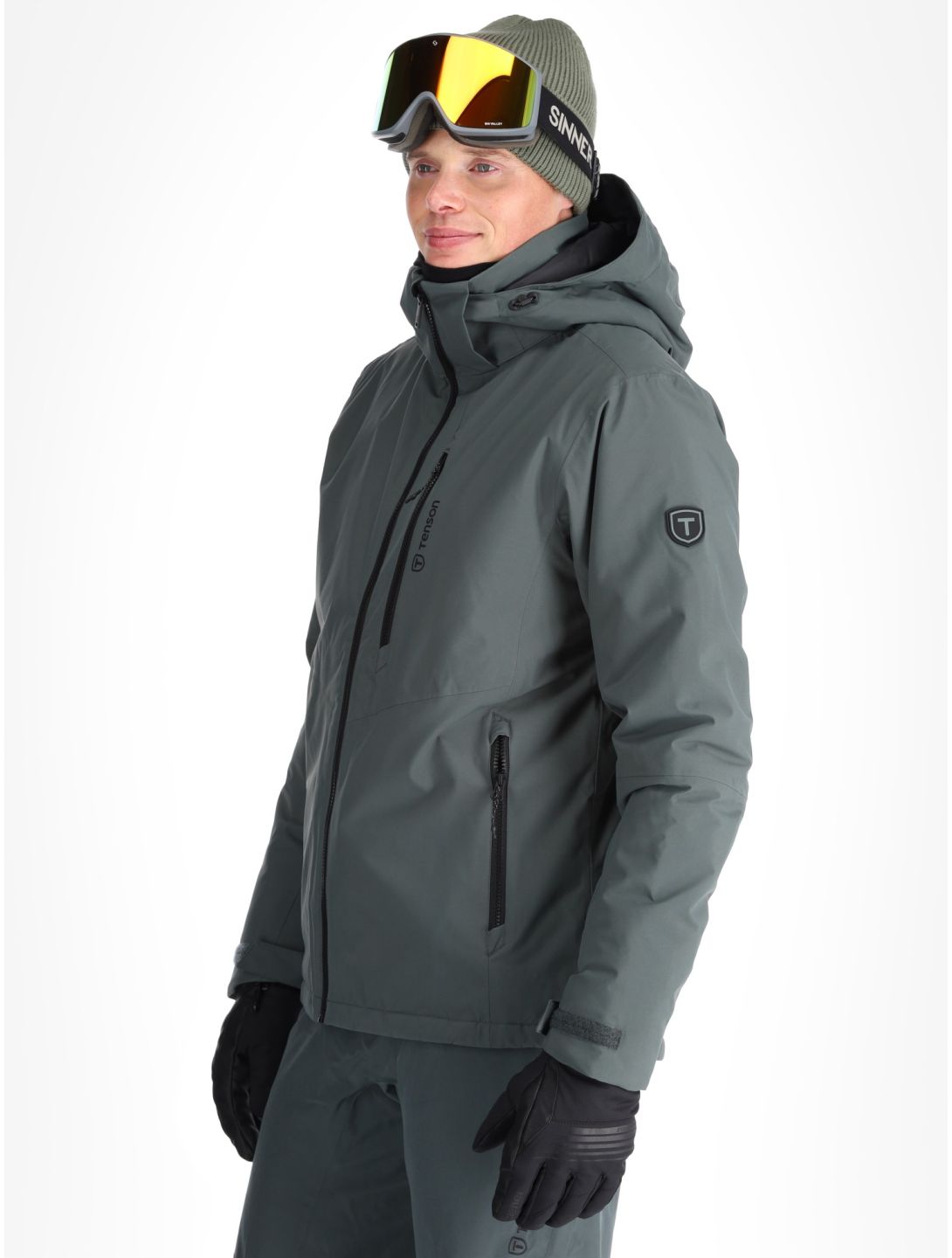 Tenson, Brendon Ski ski jacket men Grey Green grey 