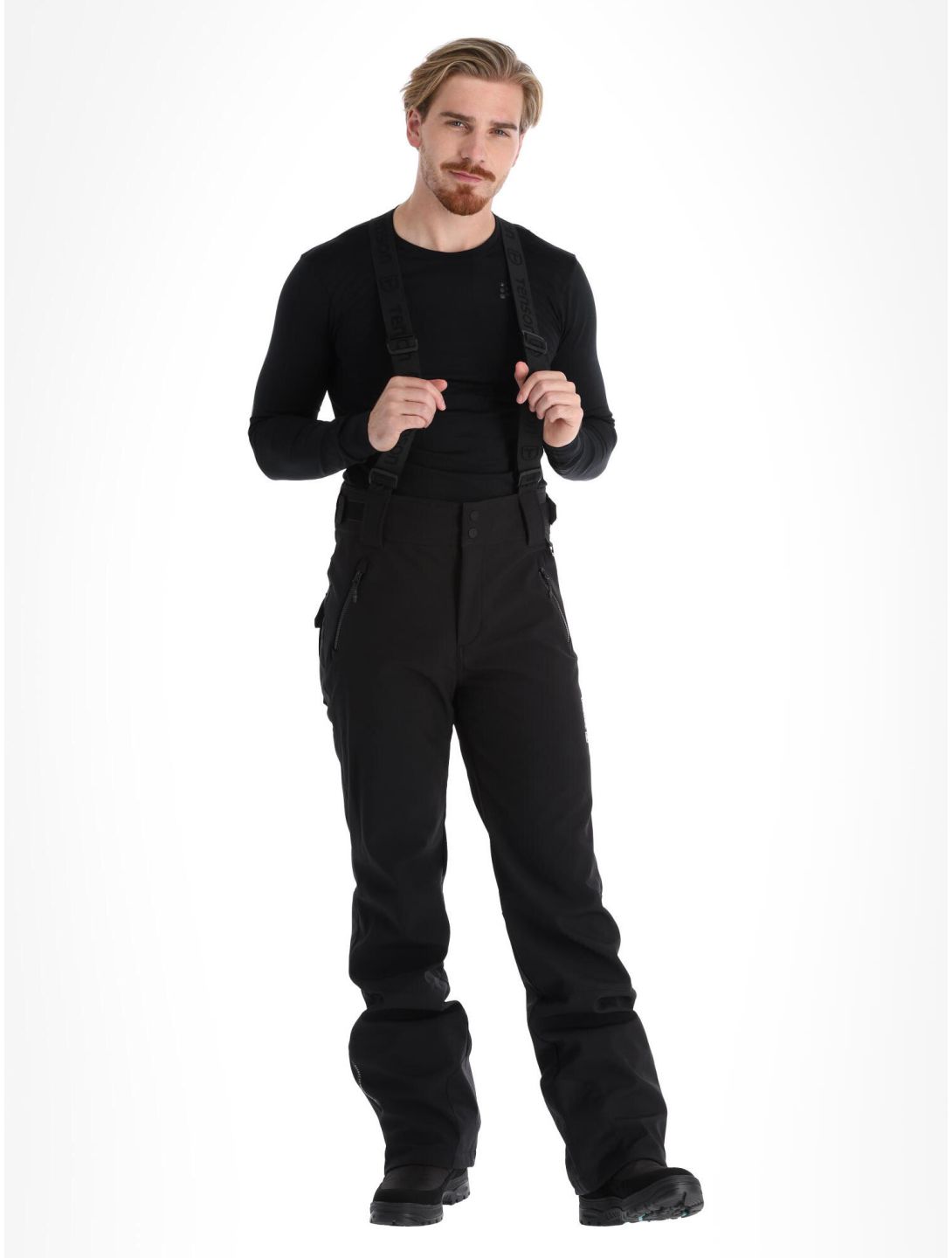 Tenson, Cygnus softshell ski pants men Black black 