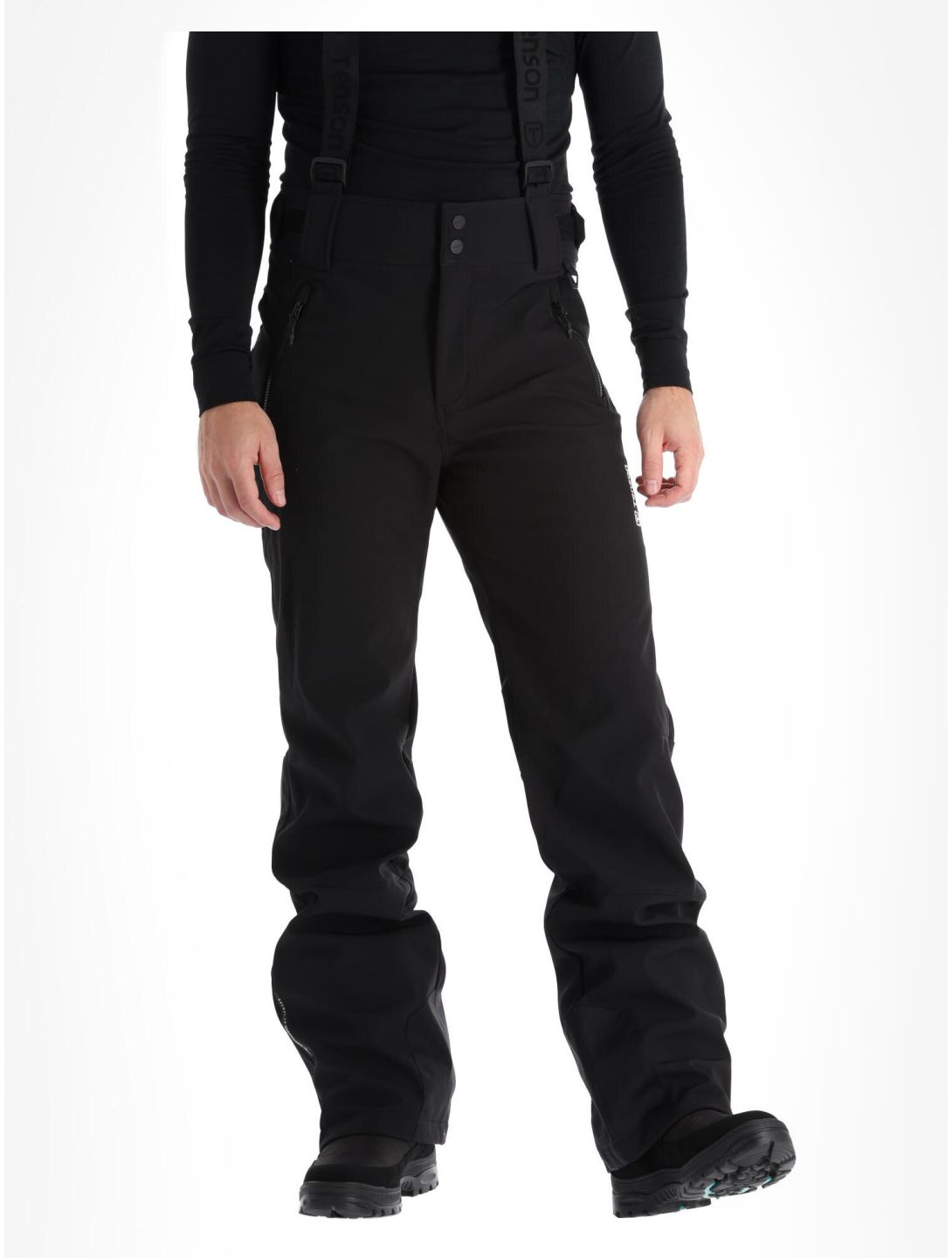 Tenson, Cygnus softshell ski pants men Black black 