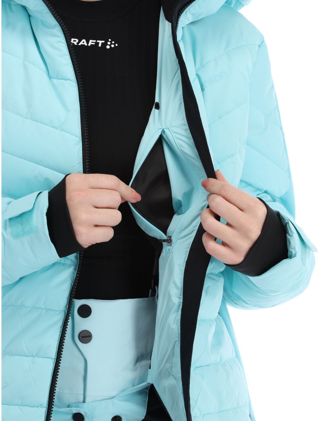 Tenson, Grace ski jacket women Light Turqoise Turquoise 