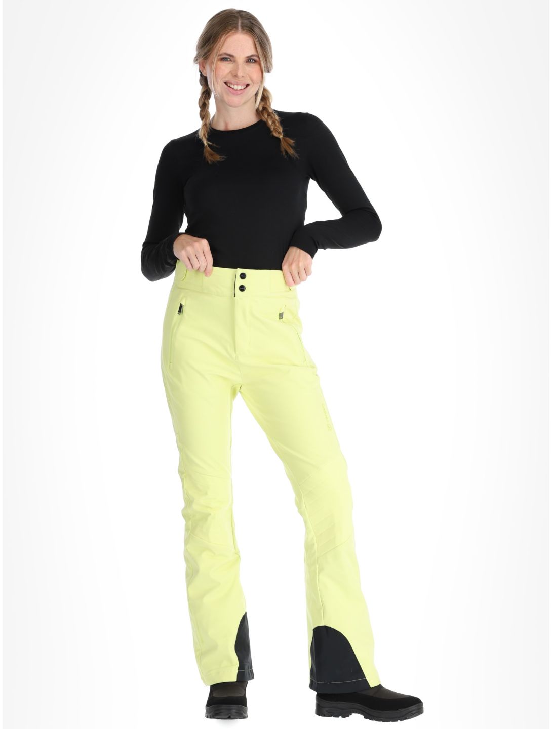 Tenson, Grace softshell ski pants women Light Yellow yellow 