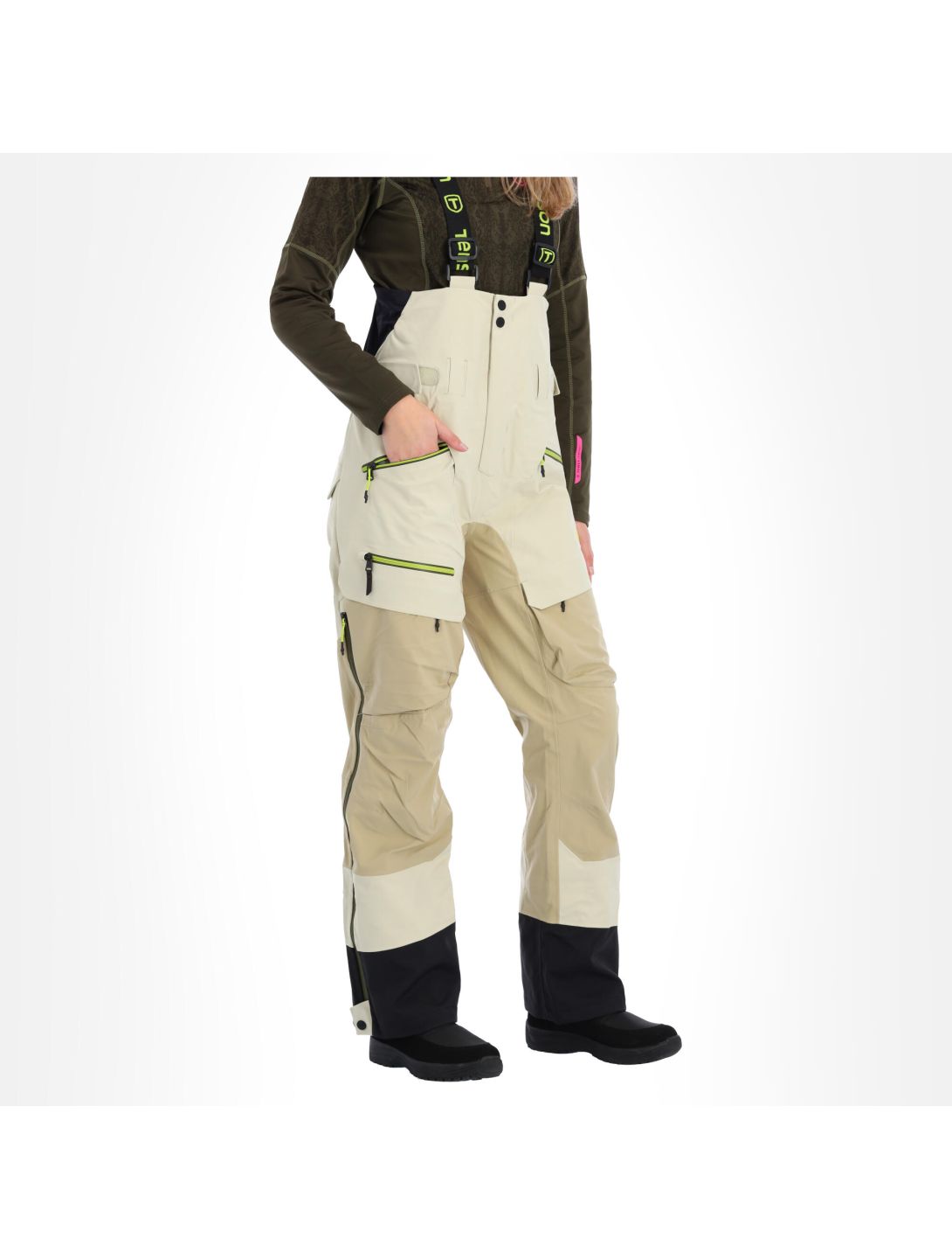 Tenson, Platina Pro hardshell ski pants women beige