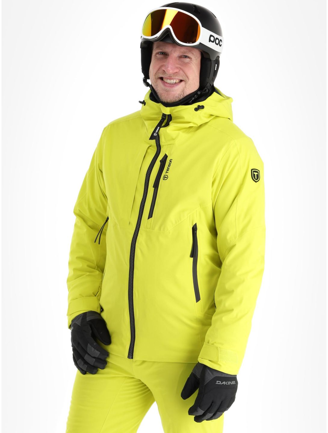 Tenson, Prime ski jacket men Cyber Lime yellow 