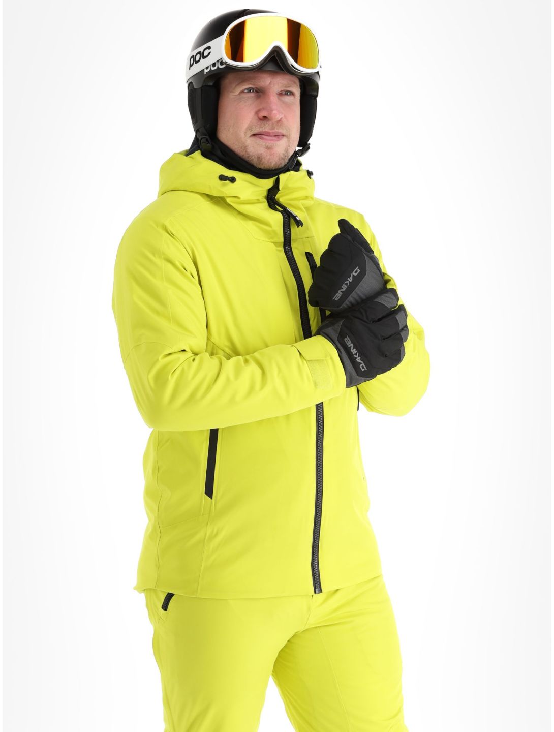 Tenson, Prime ski jacket men Cyber Lime yellow 