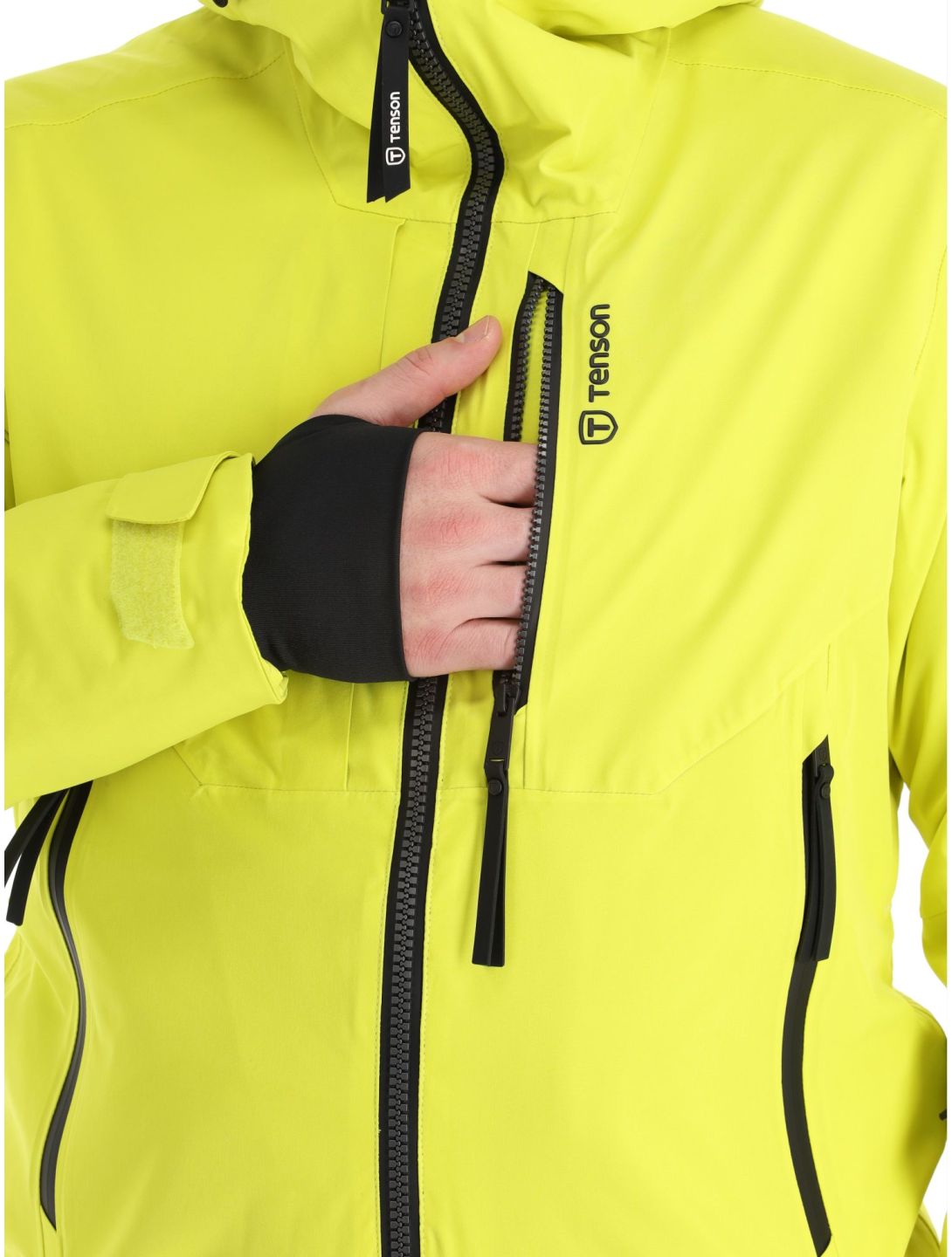 Tenson, Prime ski jacket men Cyber Lime yellow 