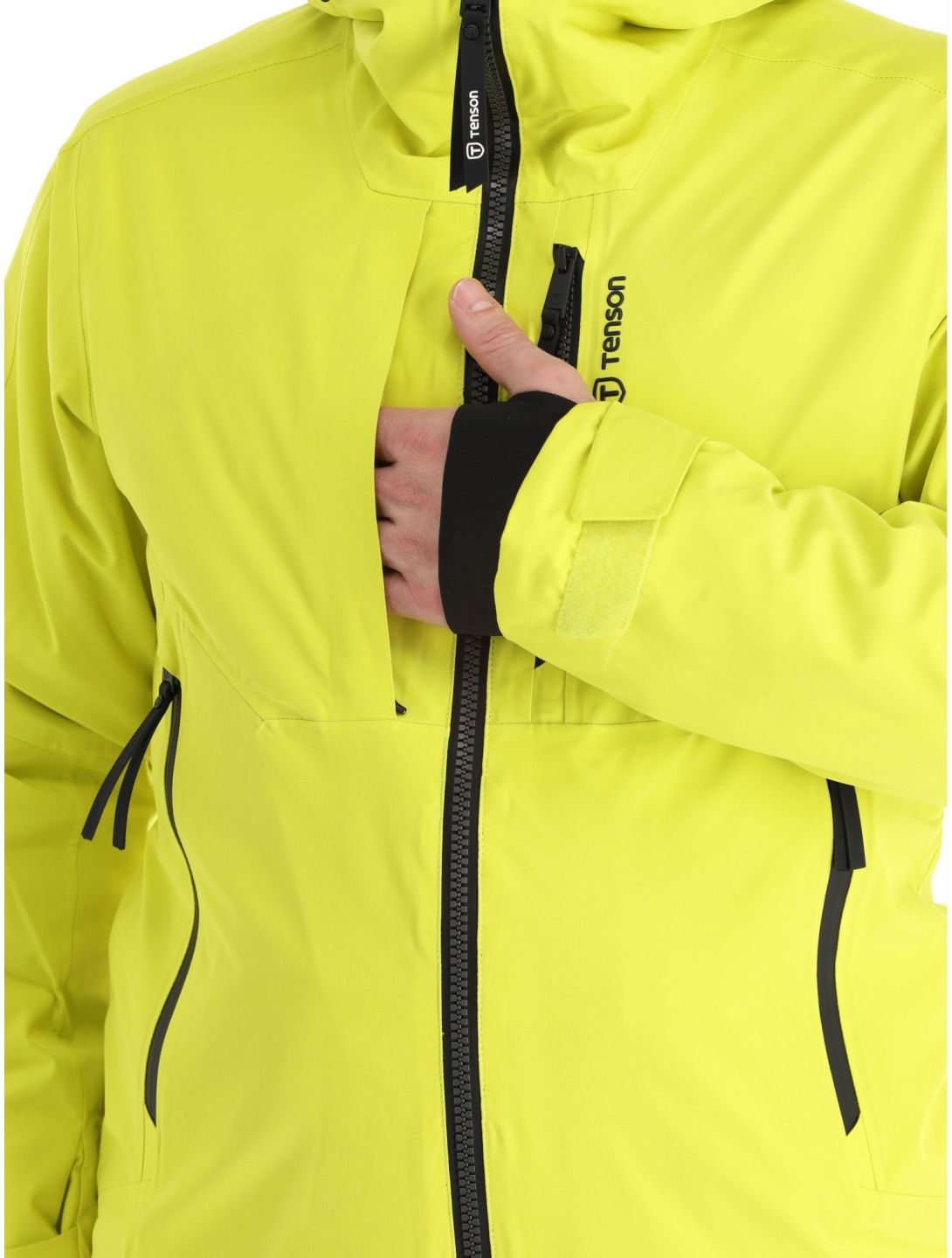 Tenson, Prime ski jacket men Cyber Lime yellow 