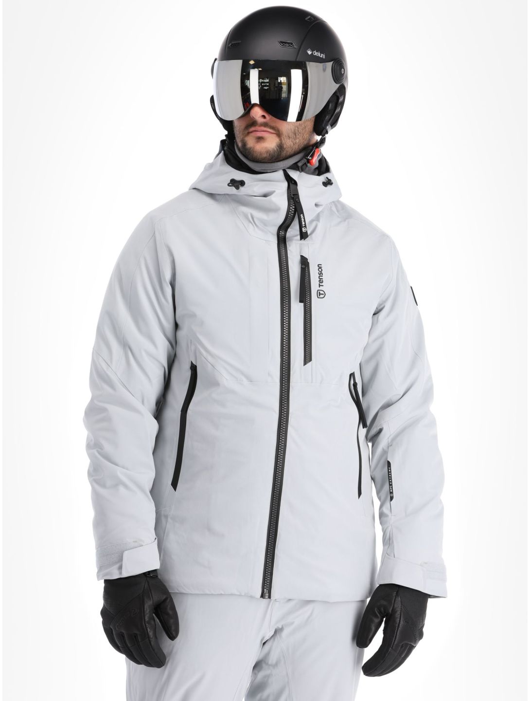 Tenson, Prime ski jacket men Light Grey grey 