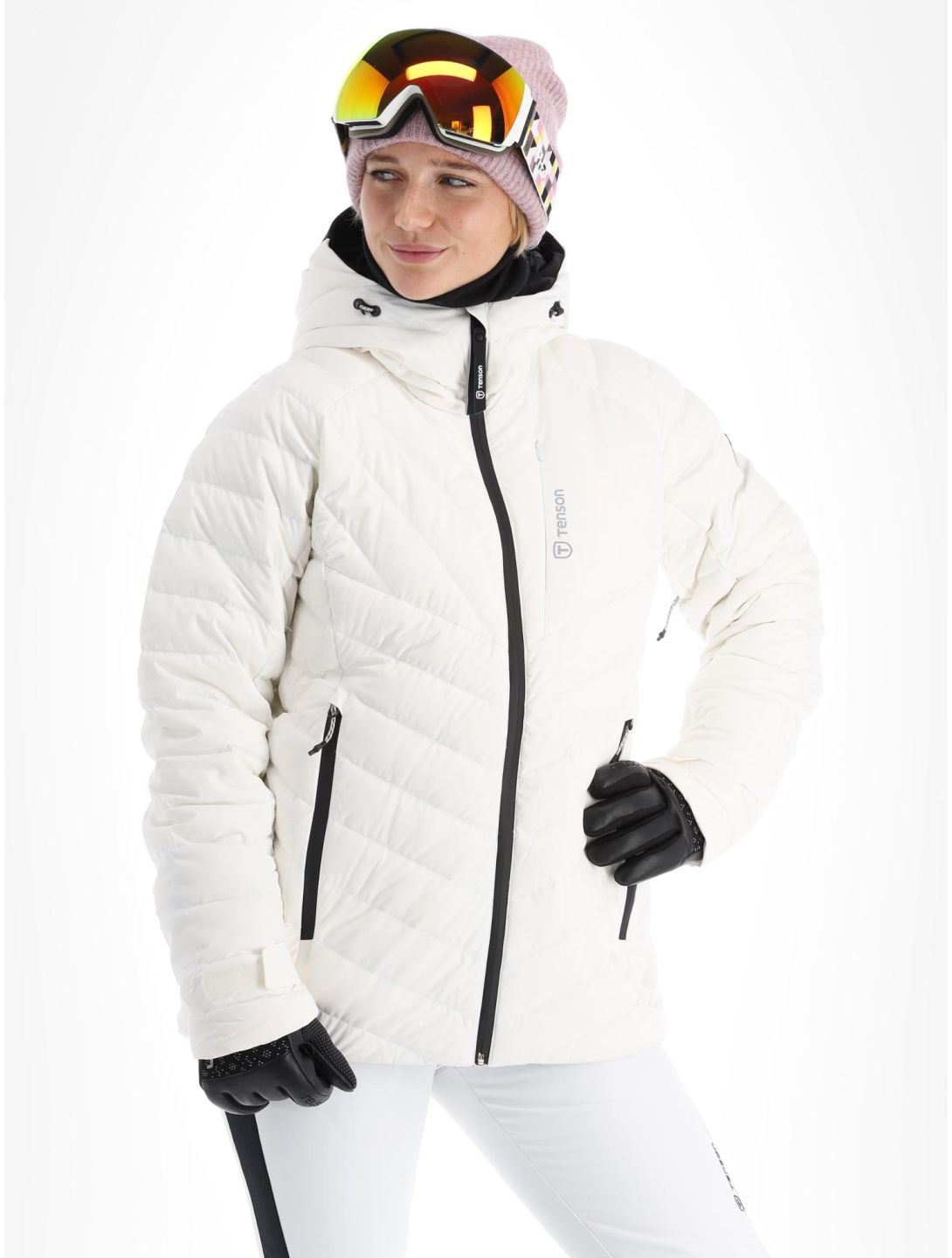 Tenson, Prime ski jacket women Bright White white 