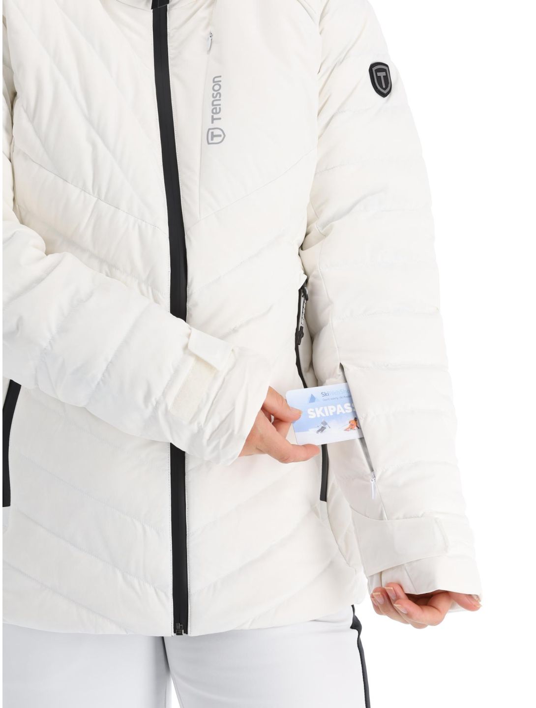 Tenson, Prime ski jacket women Bright White white 