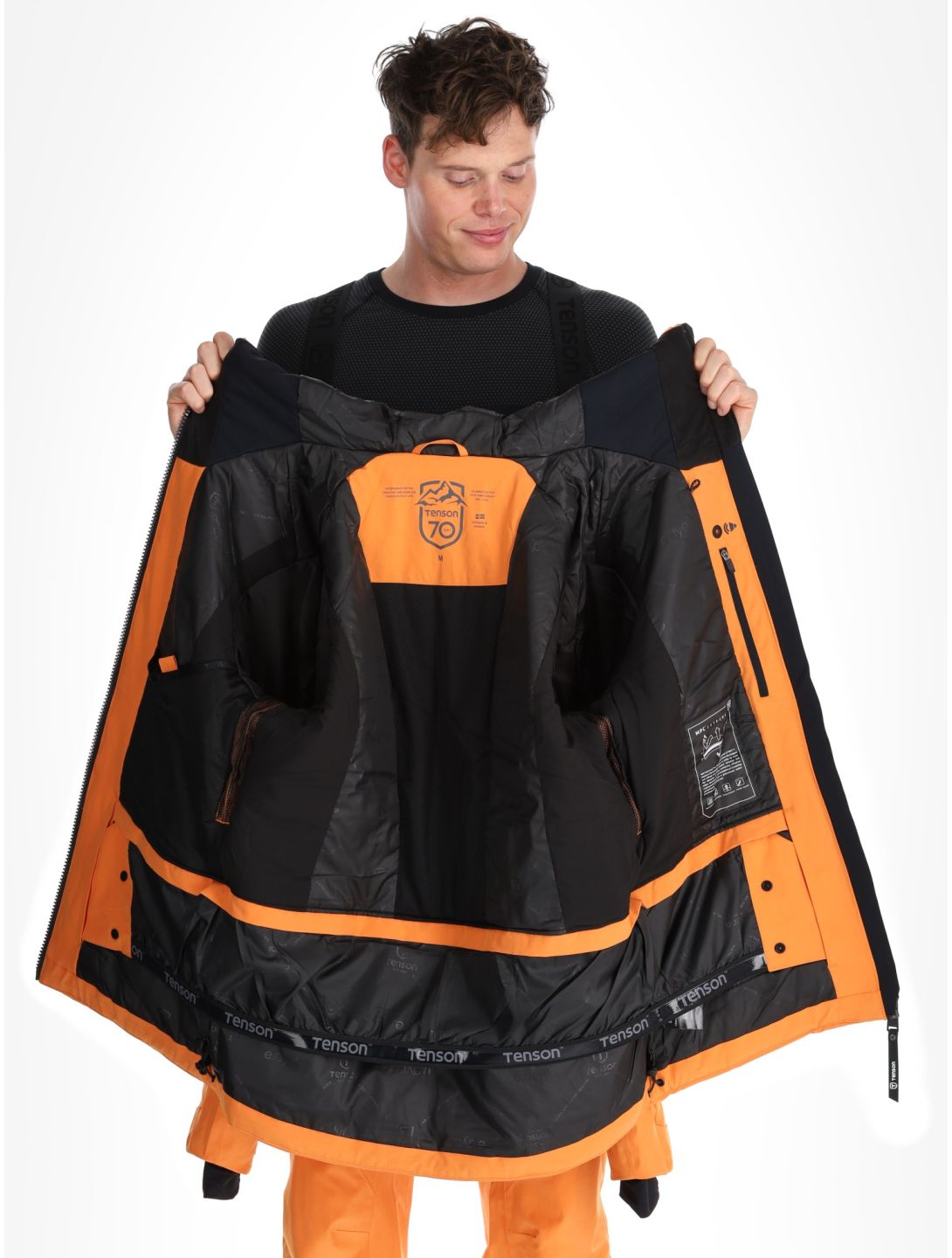 Tenson, Prime Pro ski jacket men Dark Orange orange 