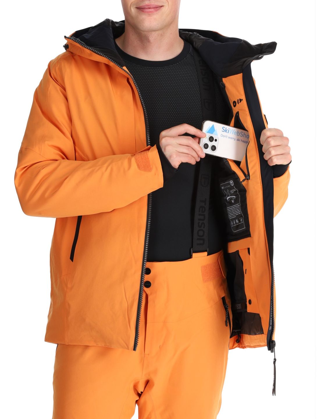 Tenson, Prime Pro ski jacket men Dark Orange orange 