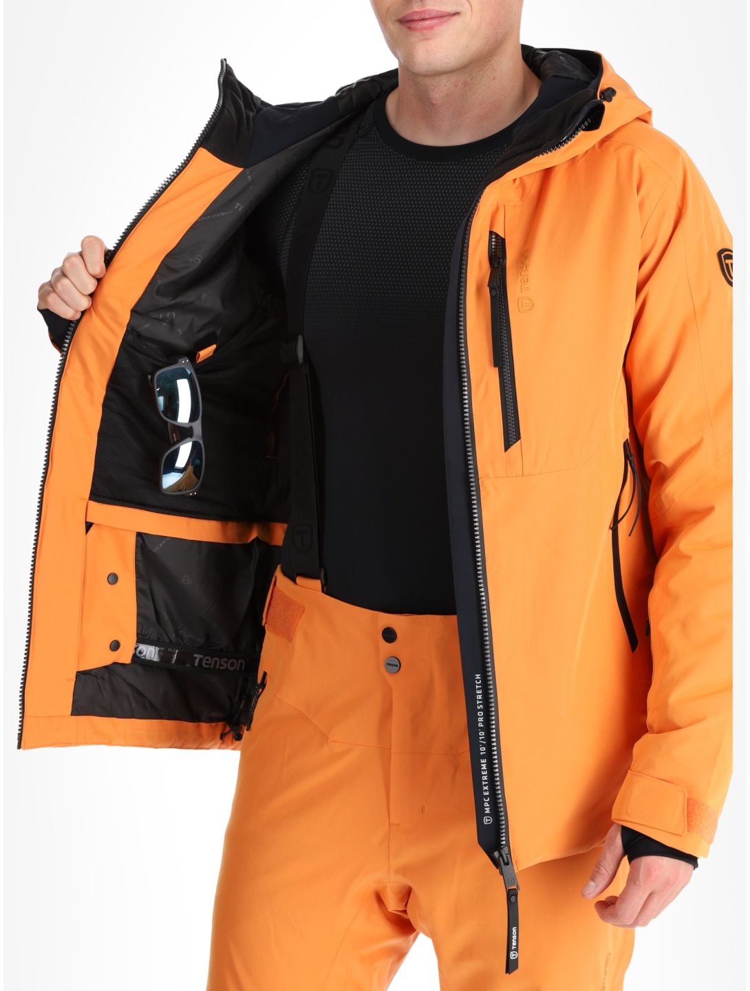 Tenson, Prime Pro ski jacket men Dark Orange orange 