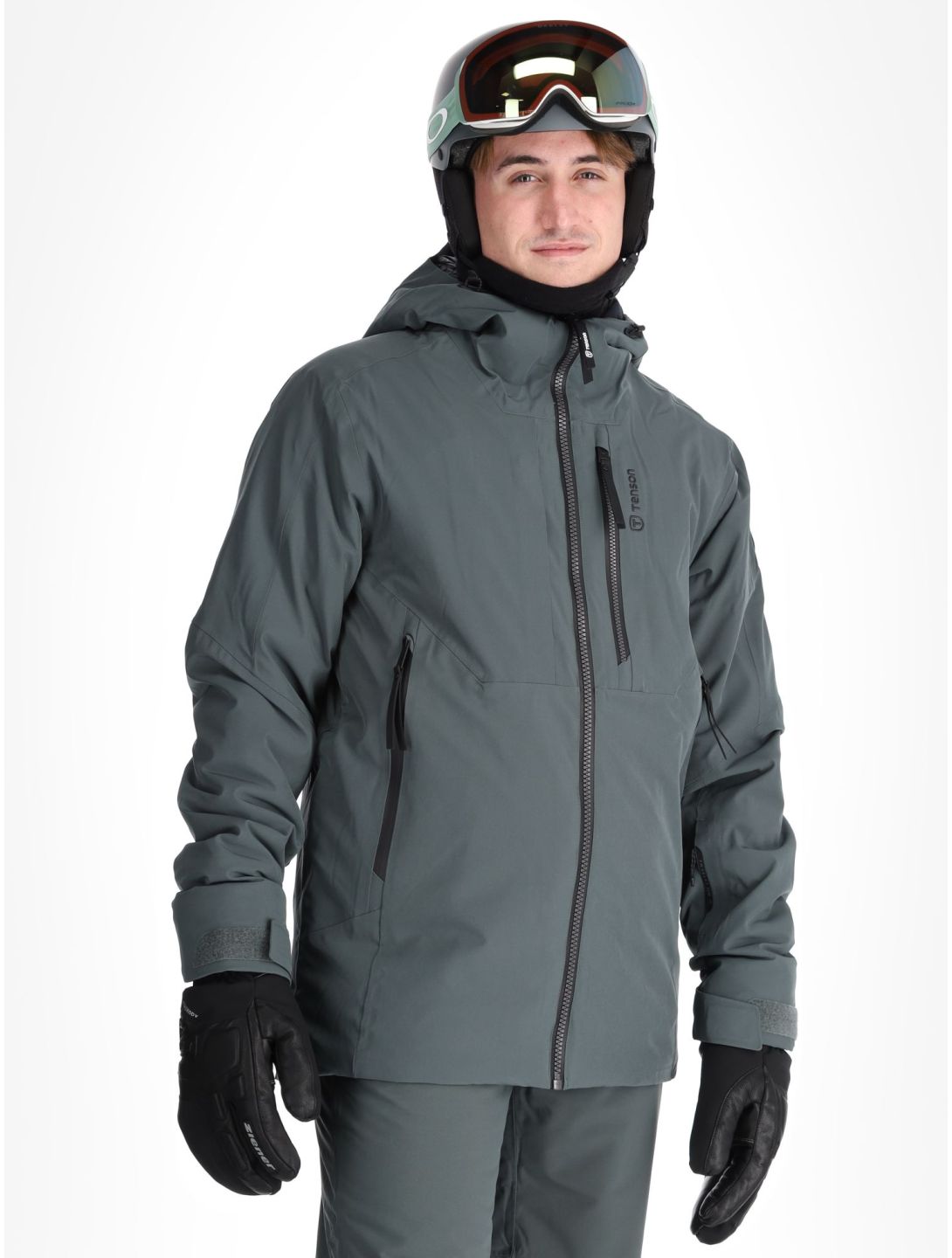 Tenson, Prime Pro ski jacket men Grey Green grey 