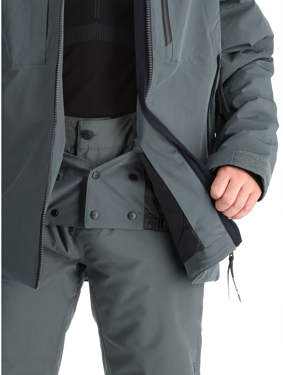 Tenson, Prime Pro ski jacket men Grey Green grey 