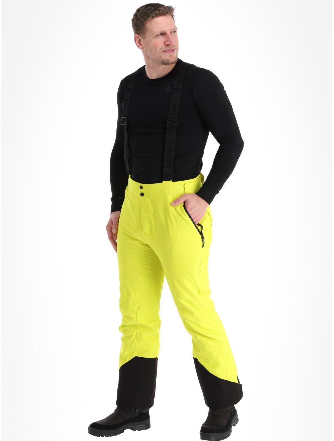 Tenson, Prime Pro ski pants men Cyber Lime yellow 