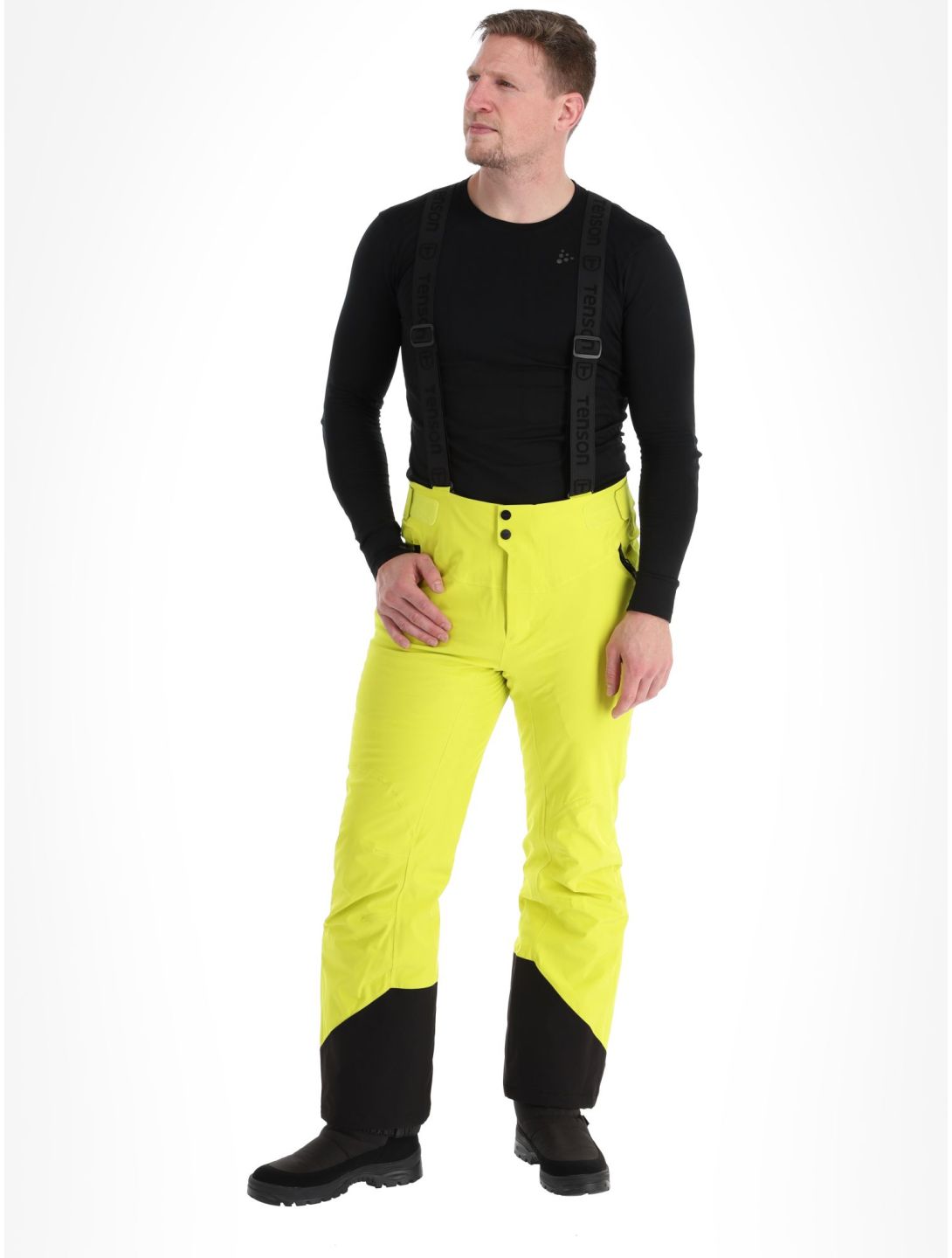 Tenson, Prime Pro ski pants men Cyber Lime yellow 