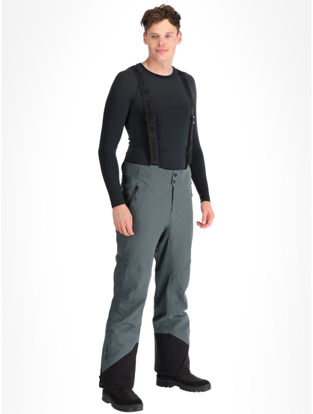 Tenson, Prime Pro ski pants men Grey Green grey 