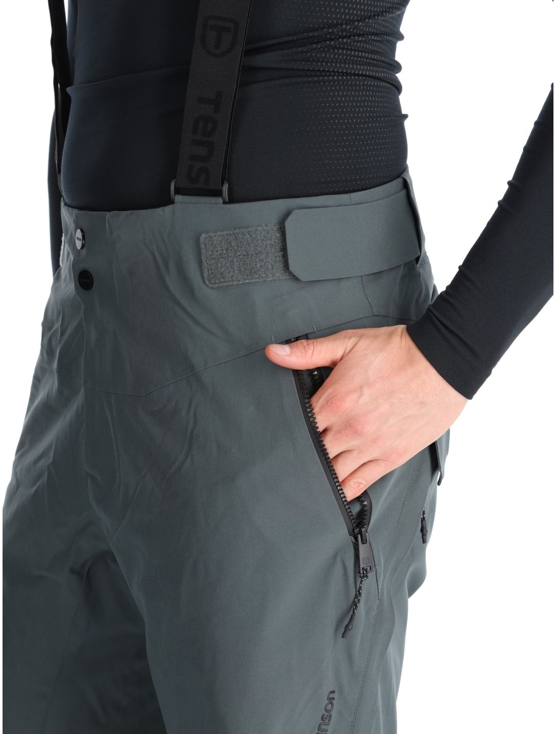 Tenson, Prime Pro ski pants men Grey Green grey 